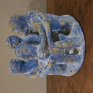 VINTAGE 1990s "Circle of Friends" Rustic Candle Holder Stand